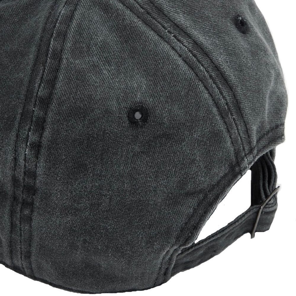 Washed Blue Baseball Hat W/ Peace Patch - Picture 3 of 5